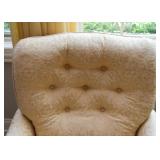 Pair of Tufted Recliner Armchairs
