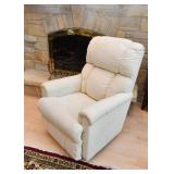 Comfy Off-White Recliner