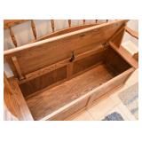 Oak Storage Bench