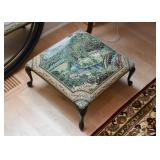 Footstool with Upholstered Top