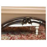 Oval Wall Mirror with Metal Frame