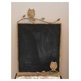 Chalkboard with Owls