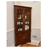 Corner Display Cabinet with Glass Shelves (there are 2 of these)