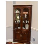 Corner Display Cabinet with Glass Shelves (there are 2 of these)