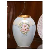 Vintage Hand Painted Porcelain Vase (Czechoslovakia) 