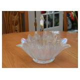 Luster Art Glass Basket / Centerpiece