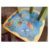 Pub Table & 4 Chairs by Sticks (Four Seasons Theme with Quotes, each chair is different)