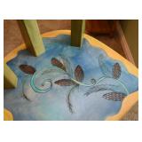 Pub Table & 4 Chairs by Sticks (Four Seasons Theme with Quotes, each chair is different)