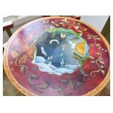 Pub Table & 4 Chairs by Sticks (Four Seasons Theme with Quotes, each chair is different)