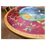 Pub Table & 4 Chairs by Sticks (Four Seasons Theme with Quotes, each chair is different)