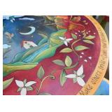 Pub Table & 4 Chairs by Sticks (Four Seasons Theme with Quotes, each chair is different)