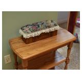 Oak 3-Tiered End Table