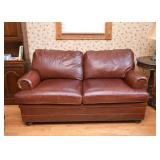 Leather Sleeper Sofa / Loveseat by Hancock & Moore