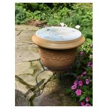 Garden Planters (This has been made into a side table with a decorative, painted top)