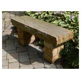 Heavy Stone Garden Bench