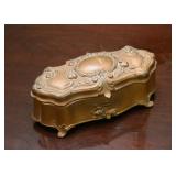 Antique Art Nouveau Jewelry Casket / Jewelry Box
