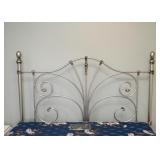 Queen Size Metal Bed (Headboard, Footboard, Mattress, Boxspring)