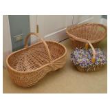 White Wicker Rocking Chair / Rocker