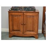 Pair of Wood Nightstands / End Table Cabinets