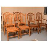 6 Wooden Kitchen Chairs