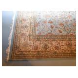 Large Area Rug (Beige & Light Blue)