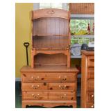 Vintage Chest of Drawers & Hutch