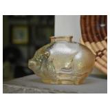 Vintage Glass Piggy Bank