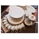 White Dinnerware Set / Dishes (Unmarked)