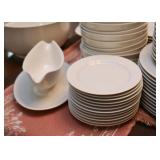 White Dinnerware Set / Dishes (Unmarked)
