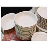 White Dinnerware Set / Dishes (Unmarked)