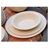 White Dinnerware Set / Dishes (Unmarked)