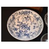 Vintage Blue & White Serving Bowl