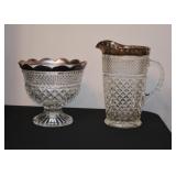Crystal & Glassware (Vases, Pitchers, Dishes, Candlesticks, Bowls, Platters, Plates, Etc.)