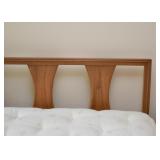 Mid Century Modern Full-Size Headboard and Bed Frame