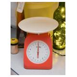 Vintage Orange Kitchen Scale (Plastic)