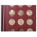 Solid Bronze Proof Set - First Edition Commemorative Coins - America in Space