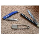 Pocket Knife, Letter Opener, Swim Locker Safety Pin