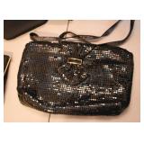 Black Metal Mesh Evening Bag