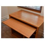Oak Computer Desk with Keyboard Drawer