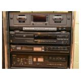 Vintage Sony Stereo System (with a Philips Dual Cassette Deck)