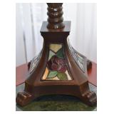 Stained Glass Table Lamp - Roses