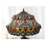 Stained Glass Table Lamp - Ornate Jewels Design