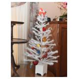 Small White Christmas Feather Tree