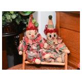 Vintage Clown Rag Dolls