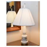 Pair of Vintage Lamps with Gold Detail