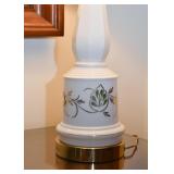 Pair of Vintage Lamps with Gold Detail