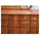 Lowboy Chest of Drawers / Dresser with Mirror