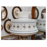 Vintage Glass Hurricane Table Lamp