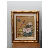 Framed Chinese Silk Painting