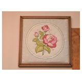 Framed Roses Embroidery
